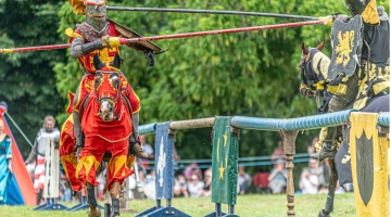 Jousters at the St George's Day celebration