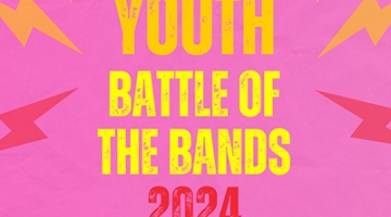 poster with writing about Youth Battle of the Bands 2024