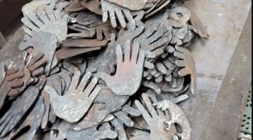 metal forged hand shapes